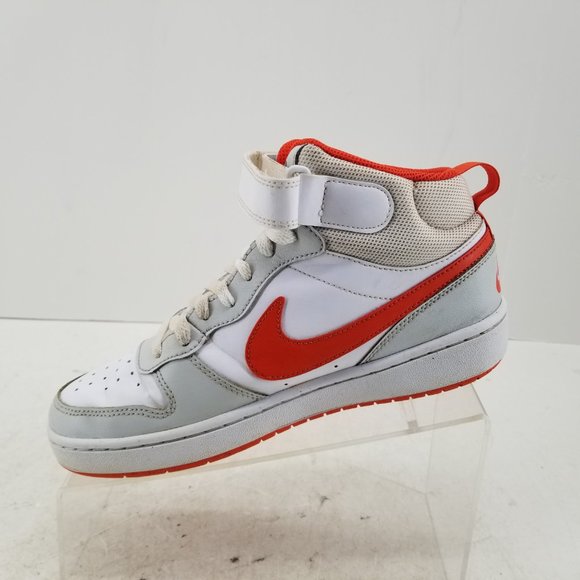 Nike Court Borough Mid 2 CD7782-008 White Basketball Shoes Sneakers Y 6.5 W 9 - Picture 6 of 10